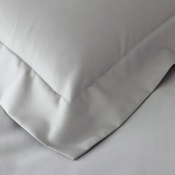 New Lot x4 Euro Shams, Company Store Legends Hotel 100% Supima Cotton Light Gray - Picture 2 of 8